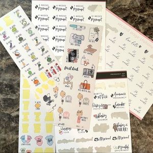 FREE w/purchase Pregnancy planner stickers
